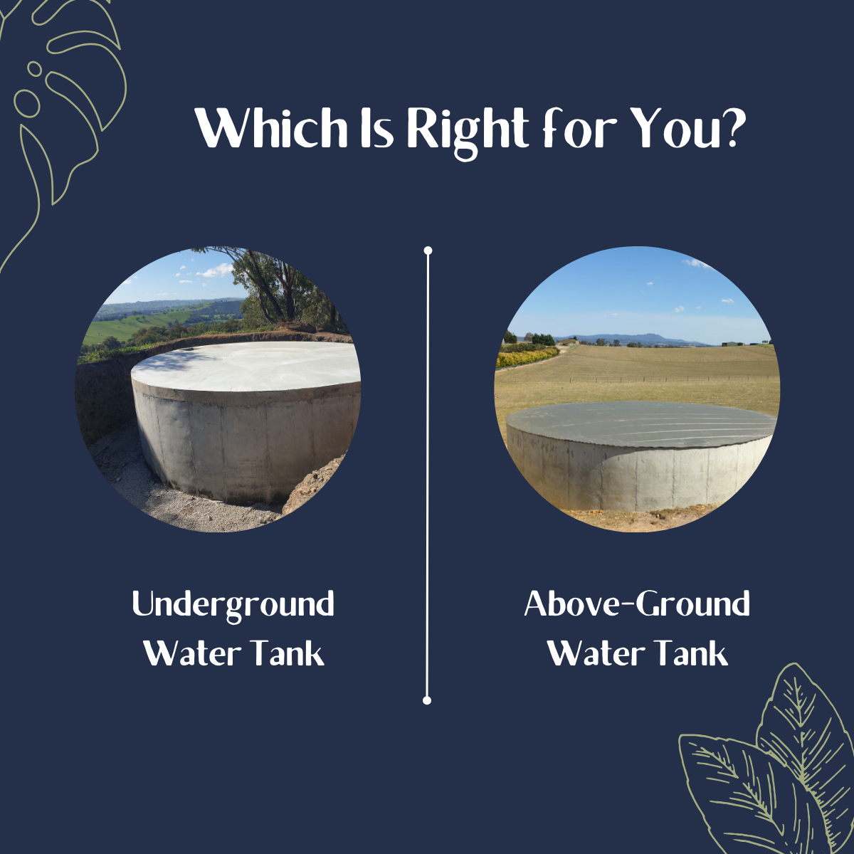 Find the perfect water storage solution for your home or business!